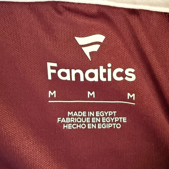 NEW! Fanatics Texas A&M Aggies Polo Shirt Mens Medium Burgundy Short Sleeve Golf - Picture 4 of 8